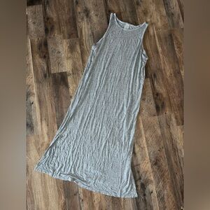 Sleeveless Gray Maxi Dress